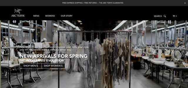 arcteryx官網