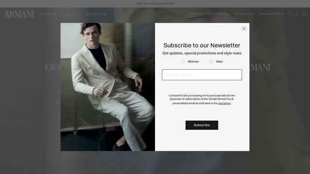 安普里奧·阿瑪尼官網