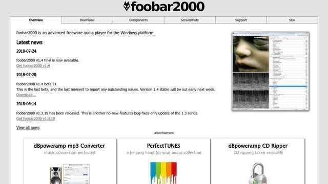 foobar2000官網