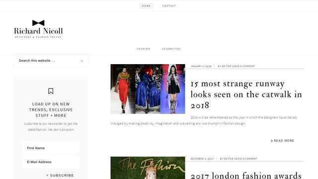 Richard Nicoll官網