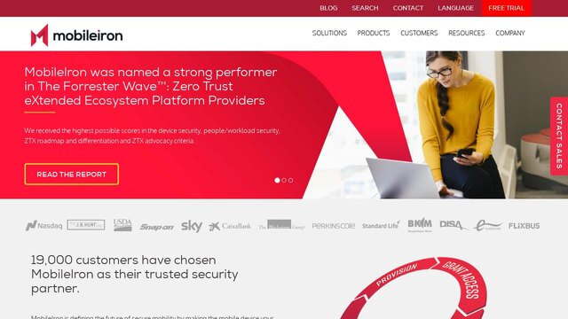 MobileIron Web@Work APP官網