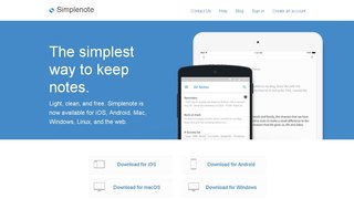 Simplenote APP官網
